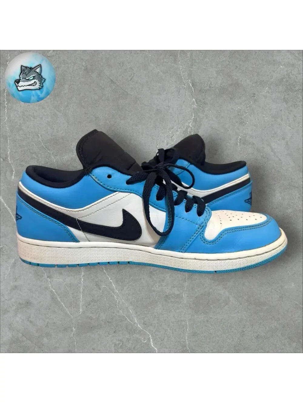 Nike Air Jordan 1 Low UNC Powder Blue Carolina  2021 553558-144 Men’s Size 9